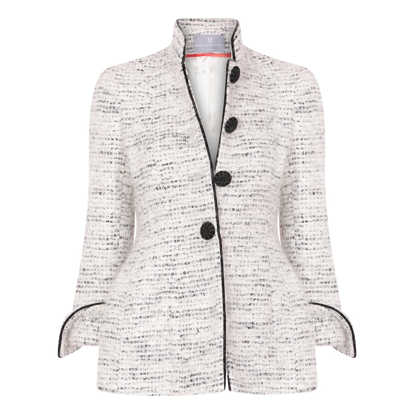 MANDARIN MOHAIR & WOOL JACKET
