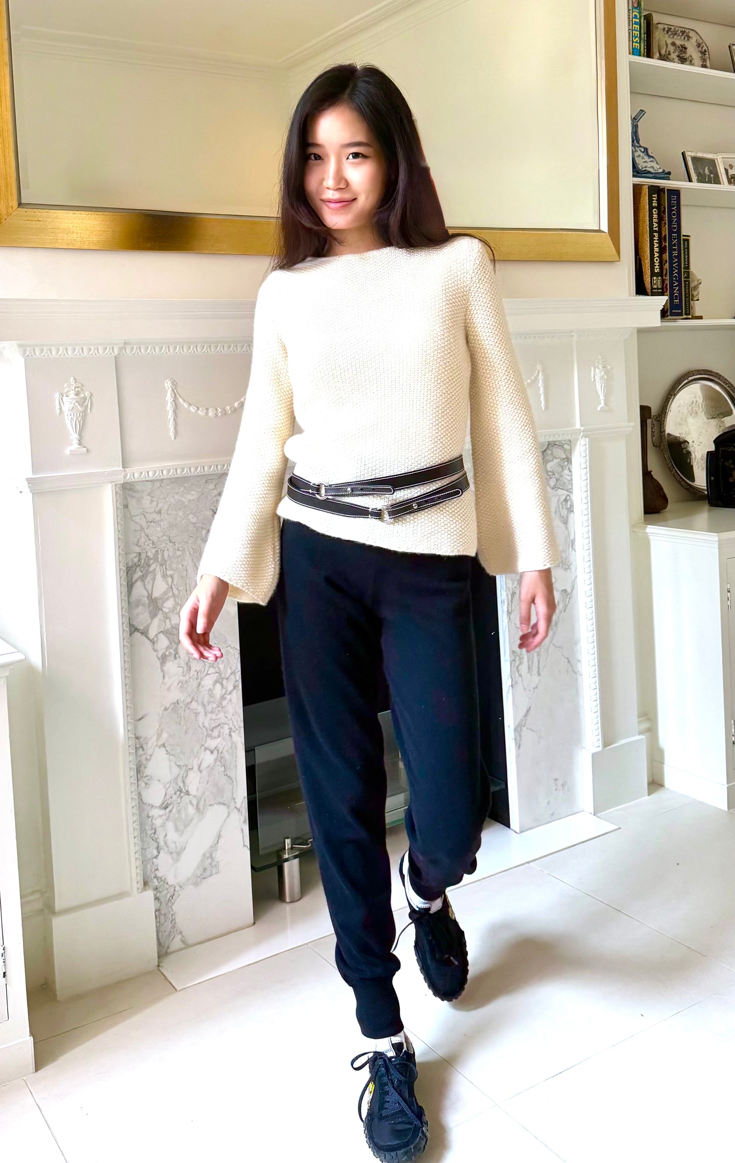 CASHMERE BOAT-NECK SWEATER