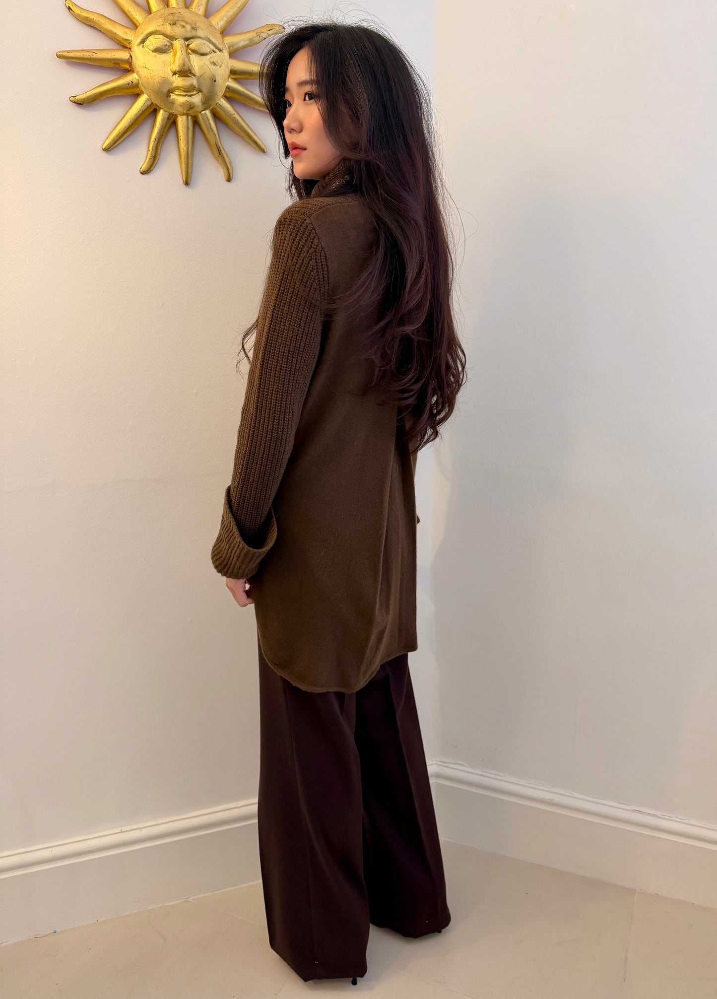 STRAIGHT WOOL TROUSERS