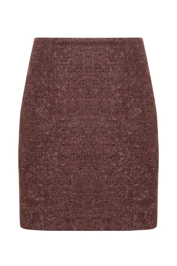 PENCIL MOHAIR & WOOL SKIRT