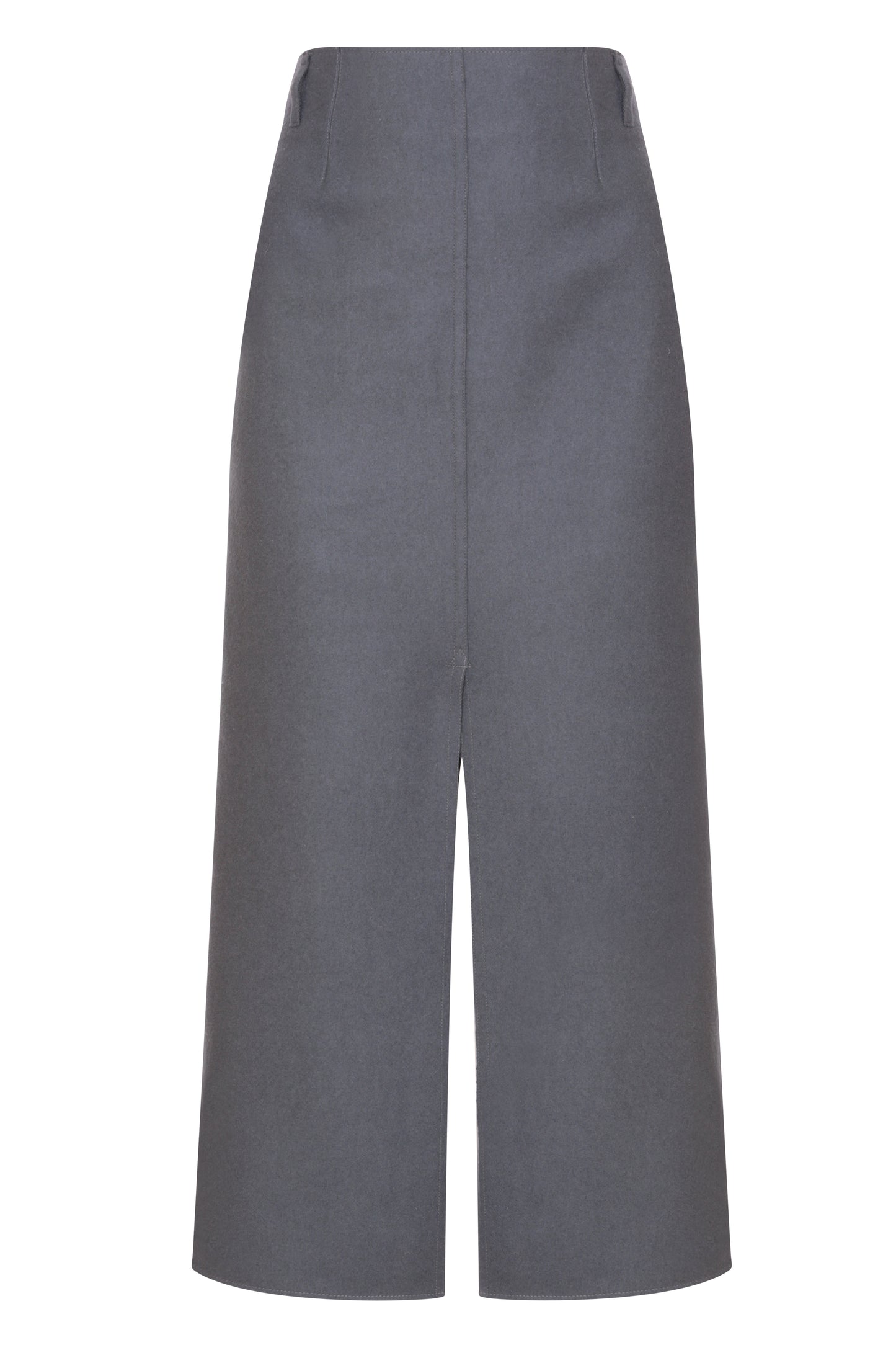 SPLIT WOOL SKIRT