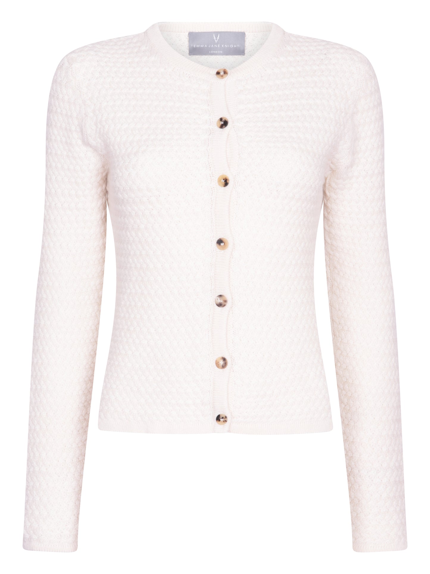 CASHMERE CROSS-STITCH CARDIGAN