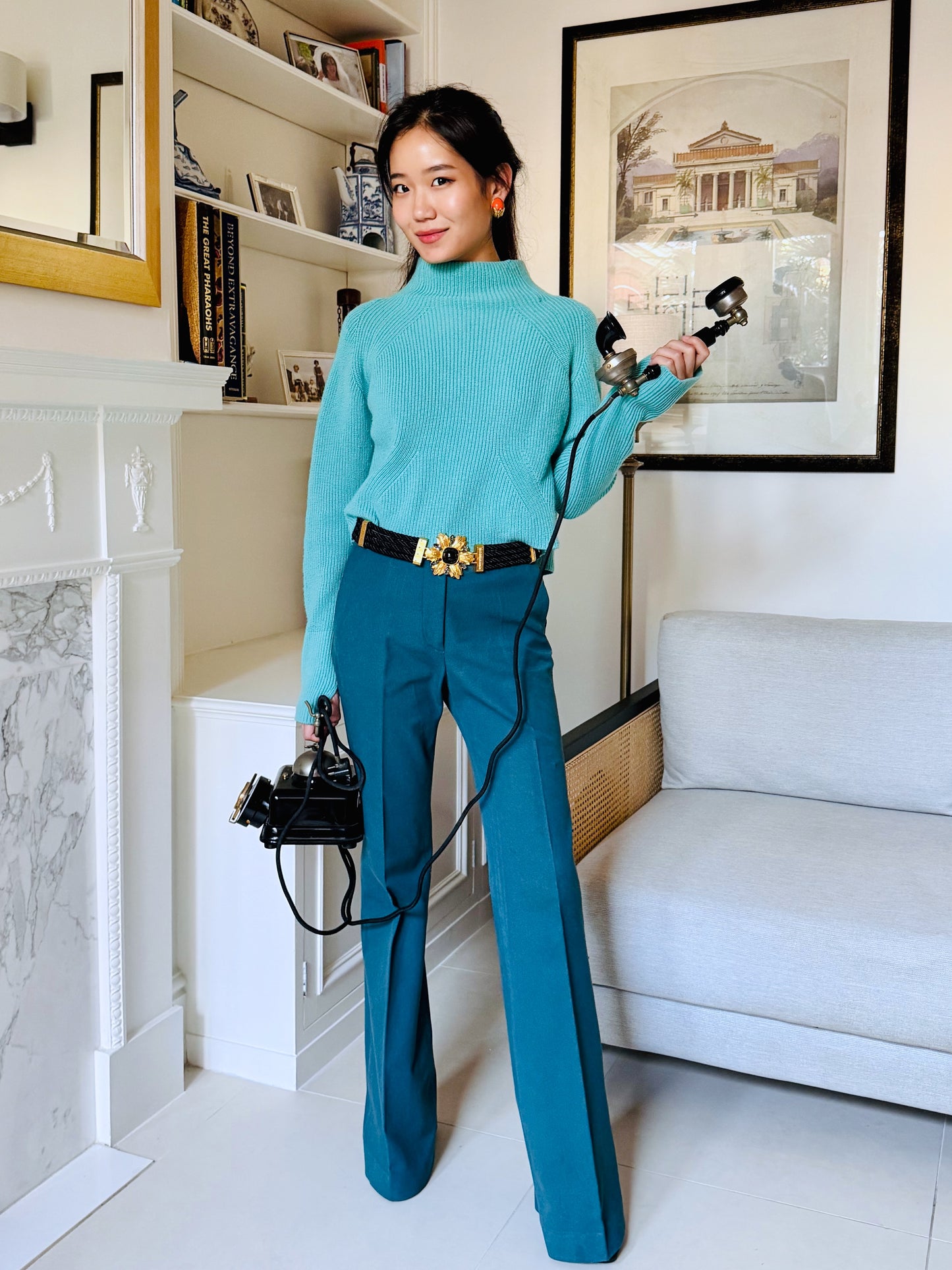 Cashmere Funnel Neck Sweater