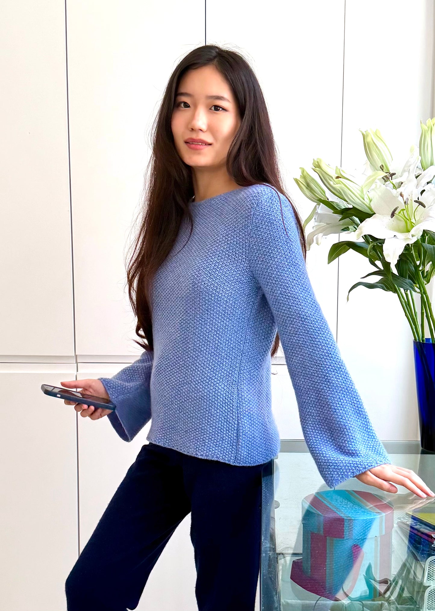 CASHMERE BOAT-NECK SWEATER