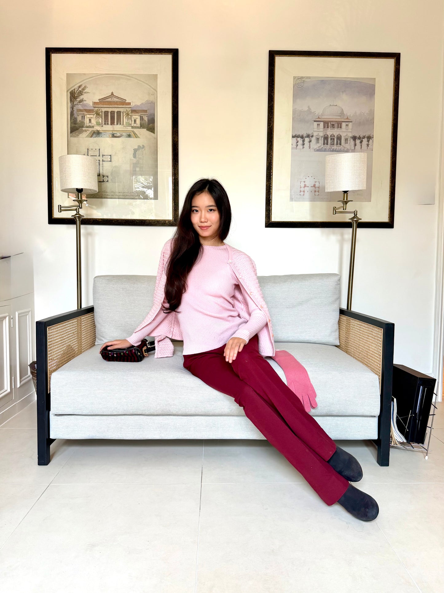 CASHMERE CROSS-STITCH CARDIGAN