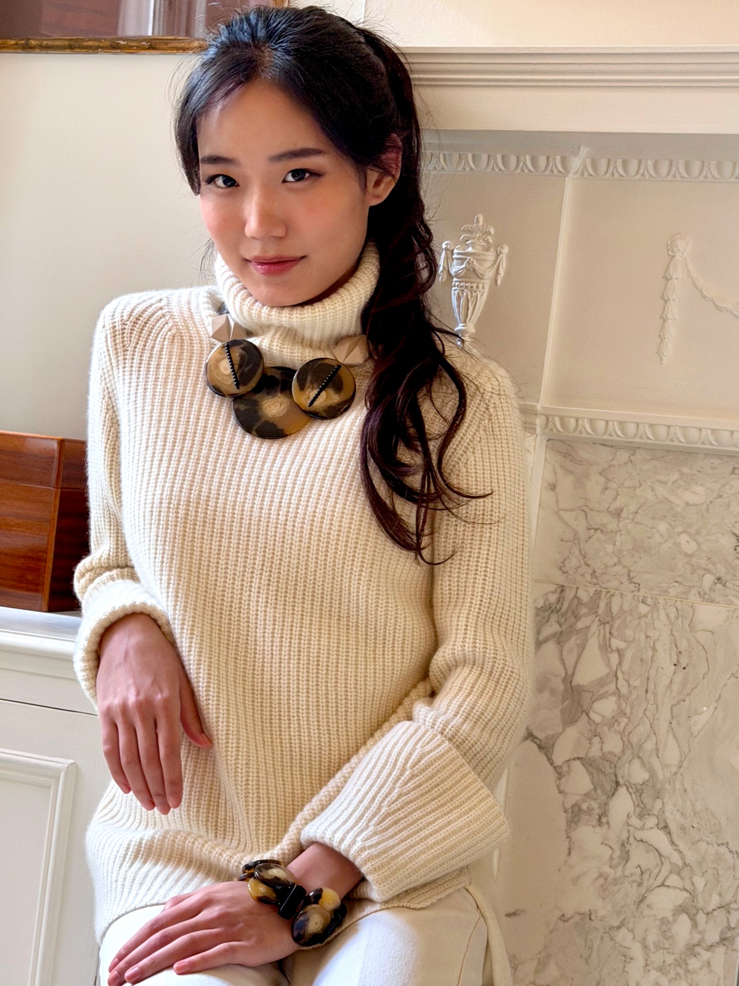 Cashmere Relax Polo Neck