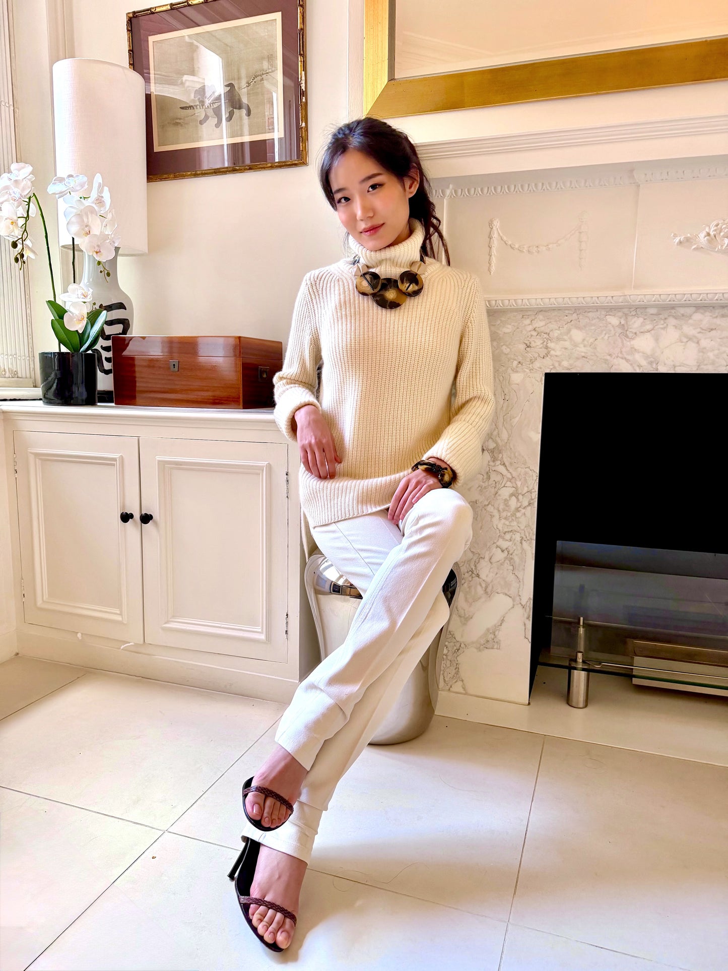 Cashmere Relax Polo Neck
