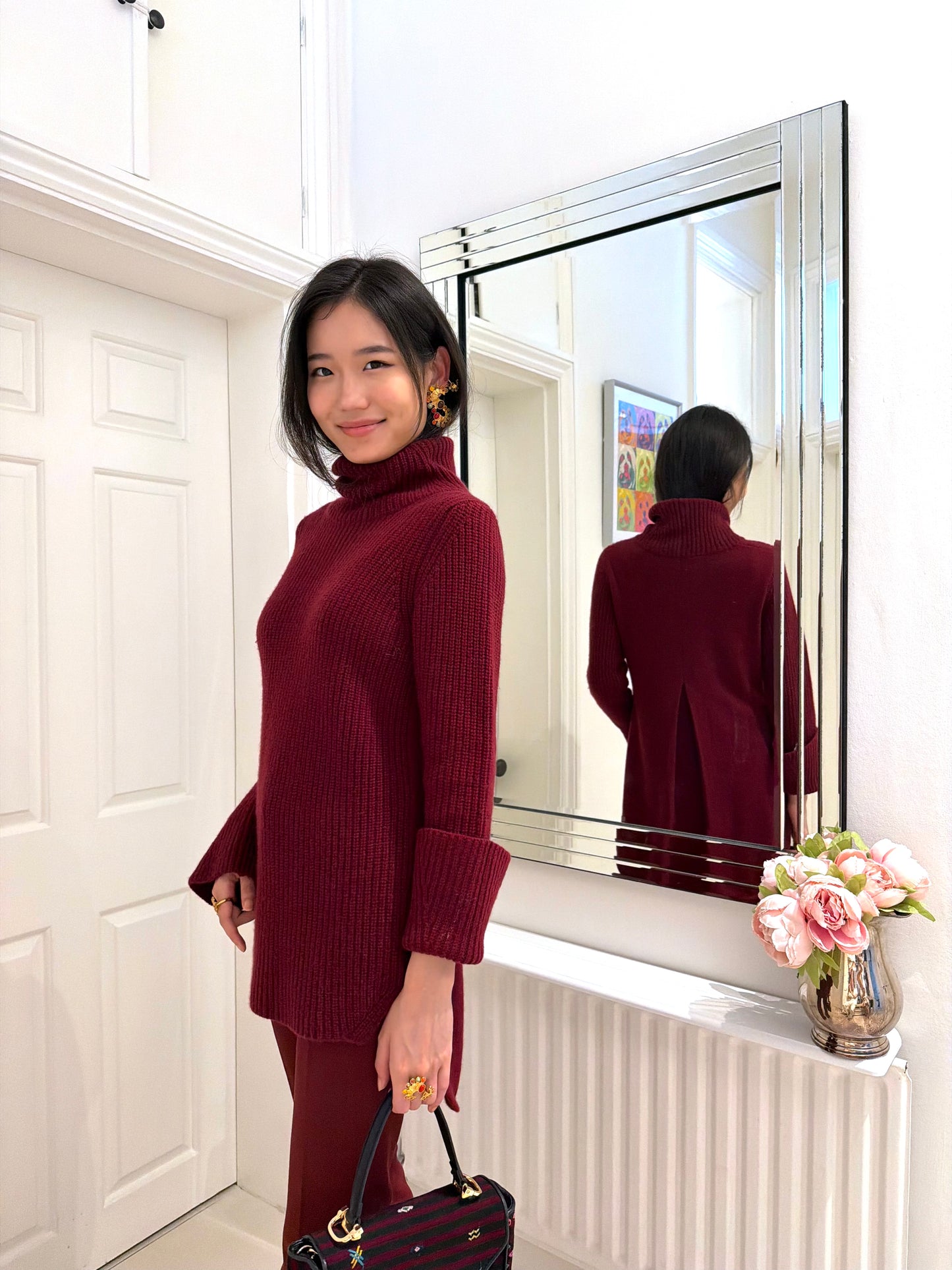 CASHMERE RELAX POLO-NECK