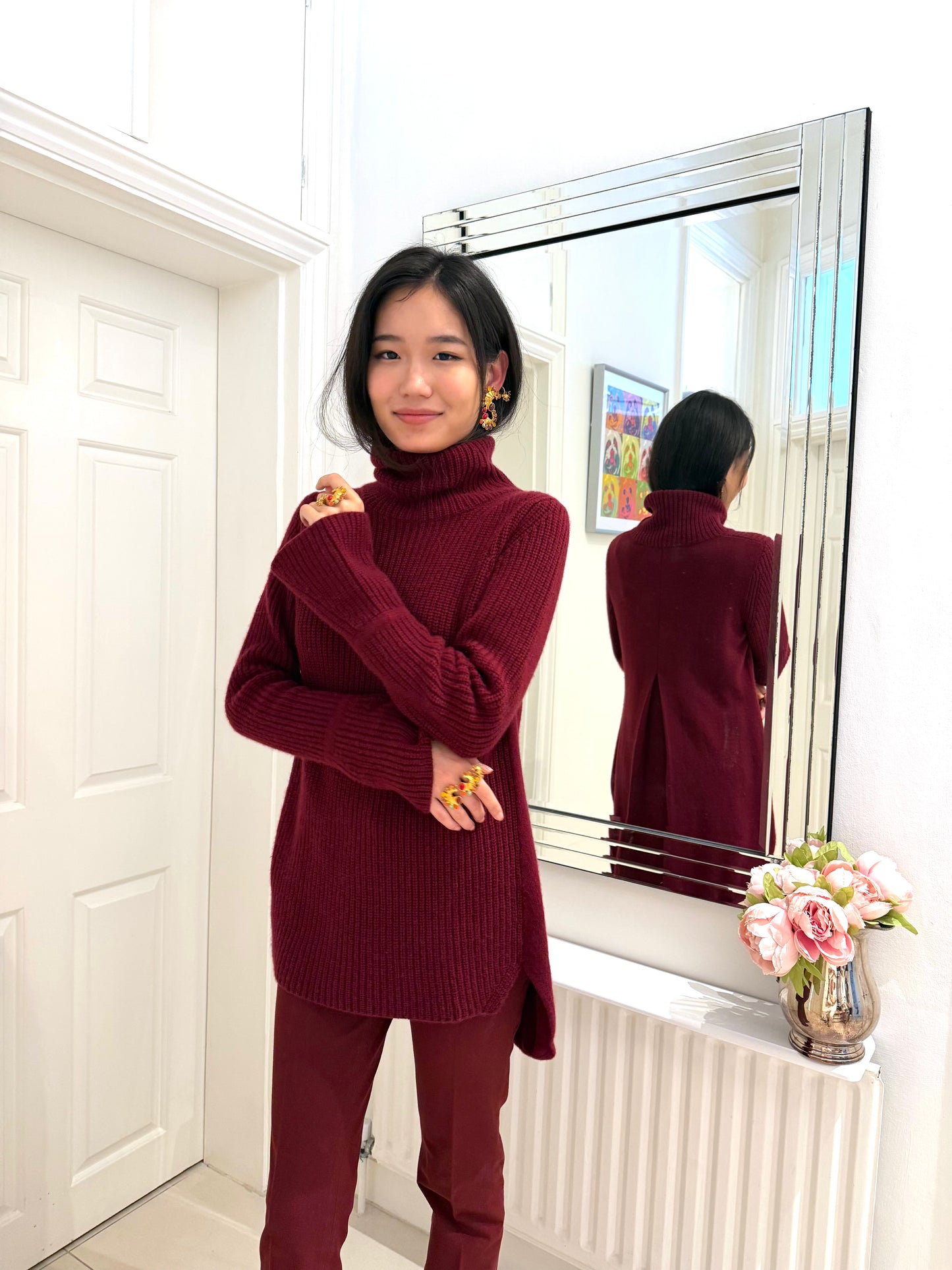 CASHMERE RELAX POLO-NECK