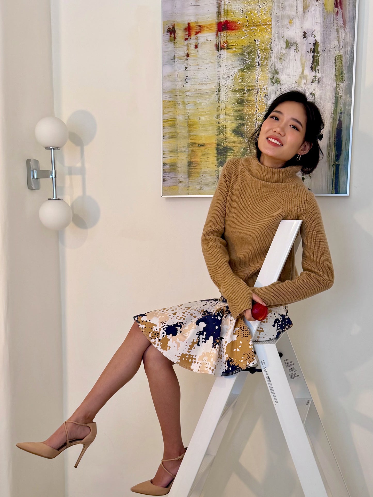 Cashmere Funnel Neck Sweater