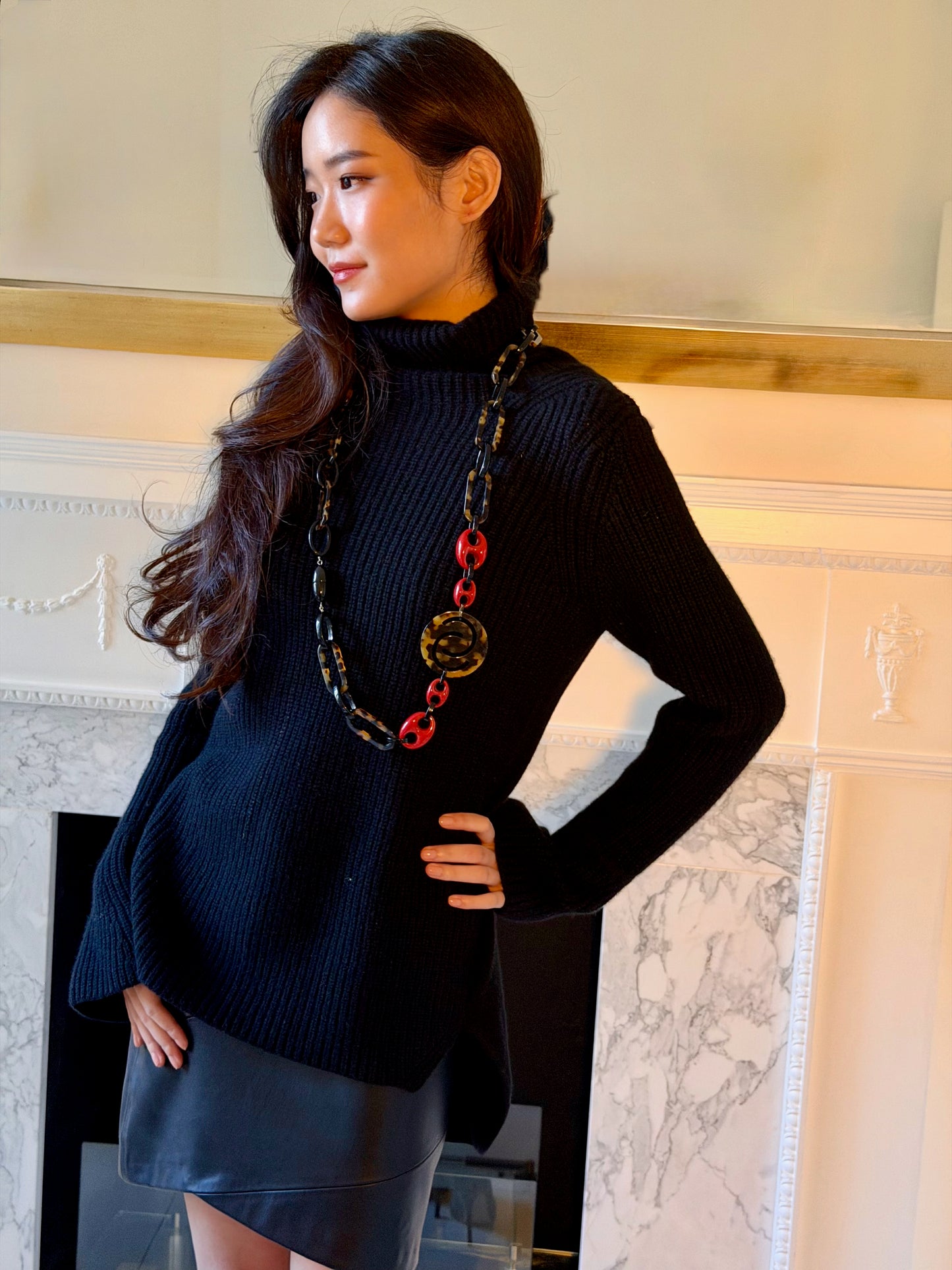 CASHMERE RELAX POLO-NECK