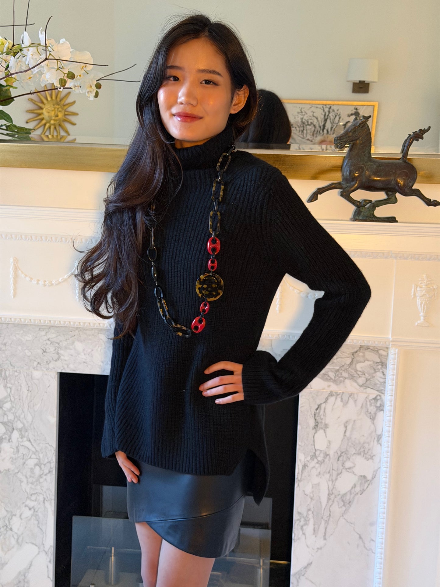 Cashmere Relax Polo Neck