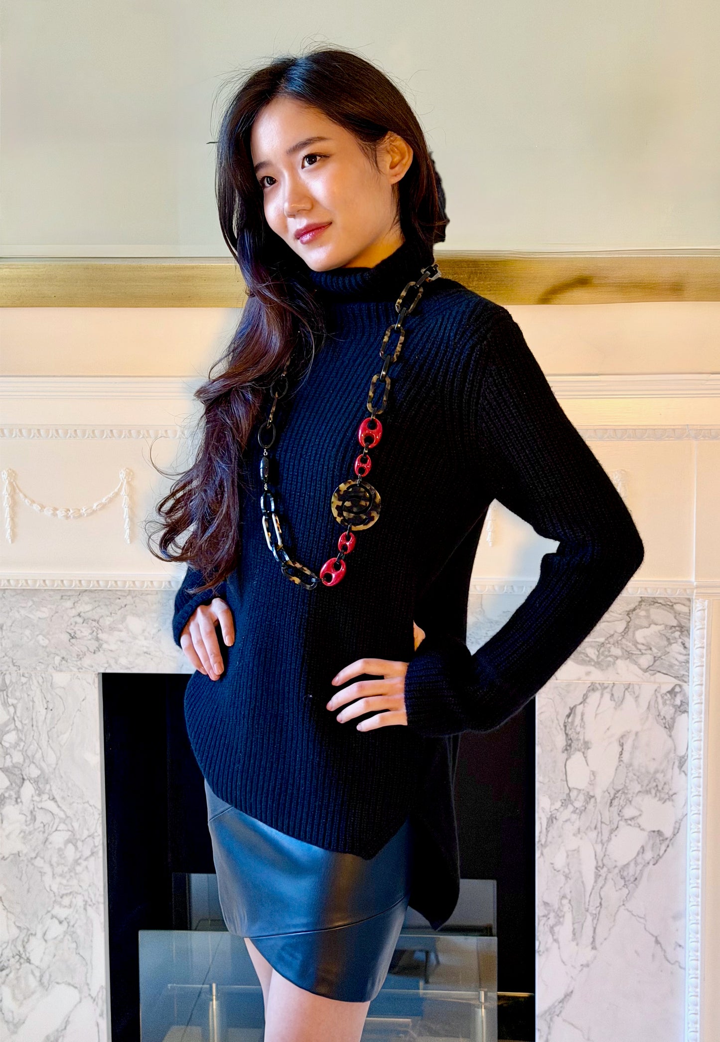 CASHMERE RELAX POLO-NECK