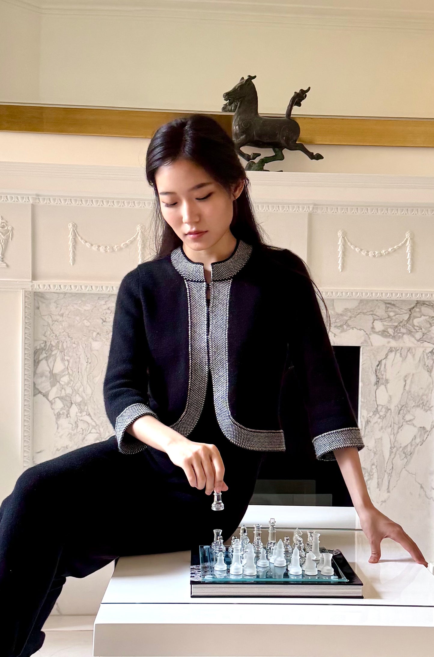 CASHMERE CROP CARDIGAN