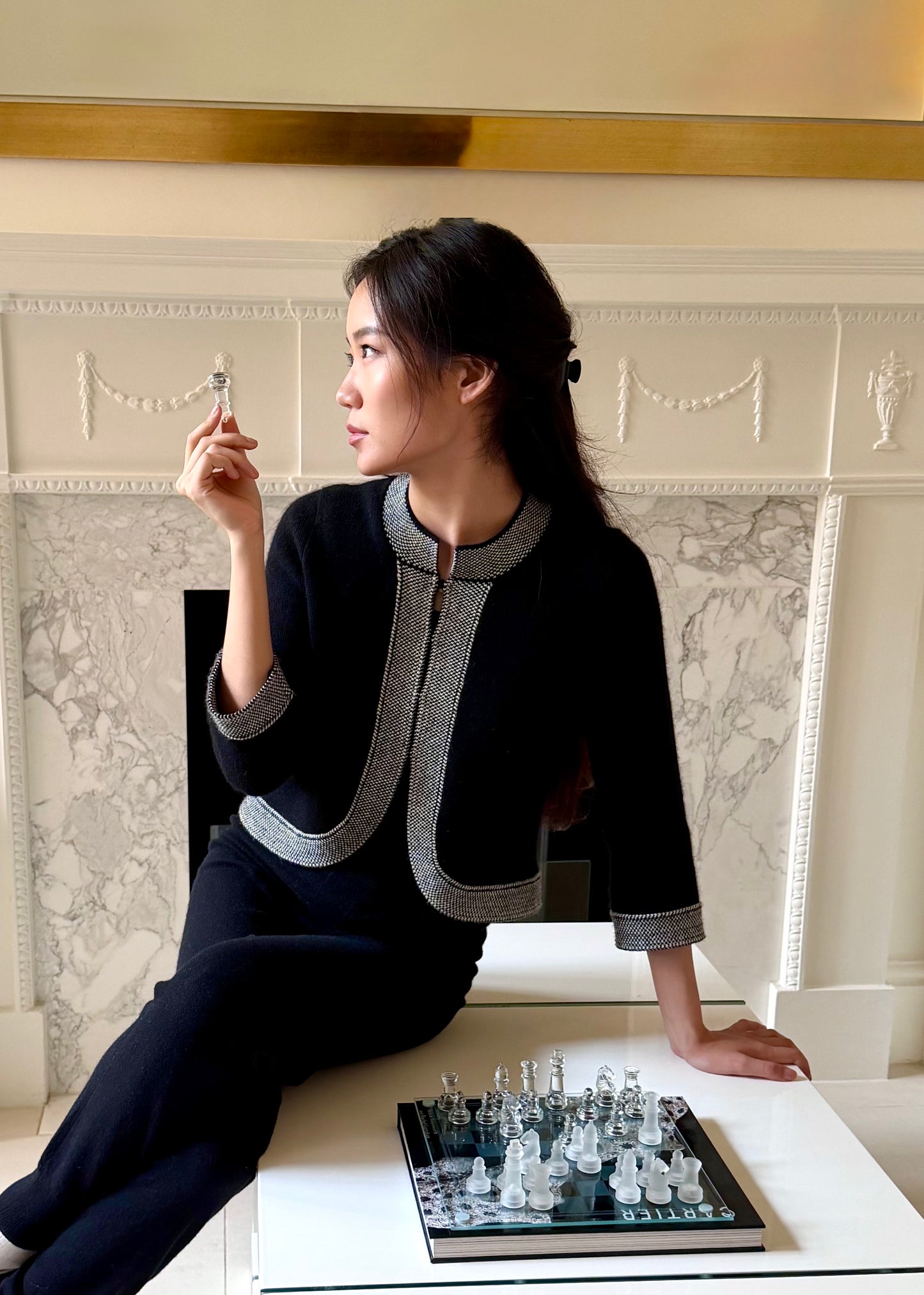 CASHMERE CROP CARDIGAN