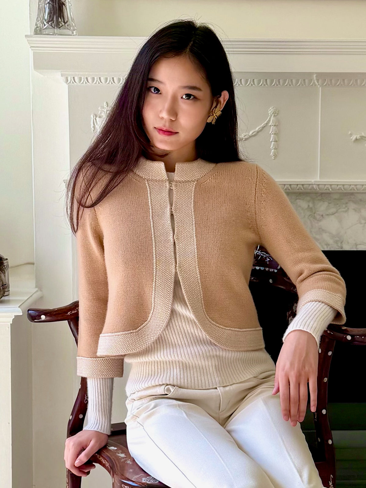 Cashmere Crop Cardigan