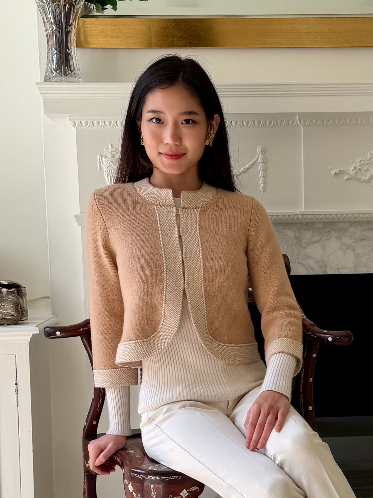 Cashmere Crop Cardigan