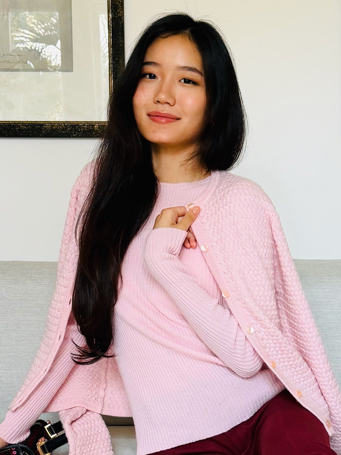 CASHMERE CROSS-STITCH CARDIGAN