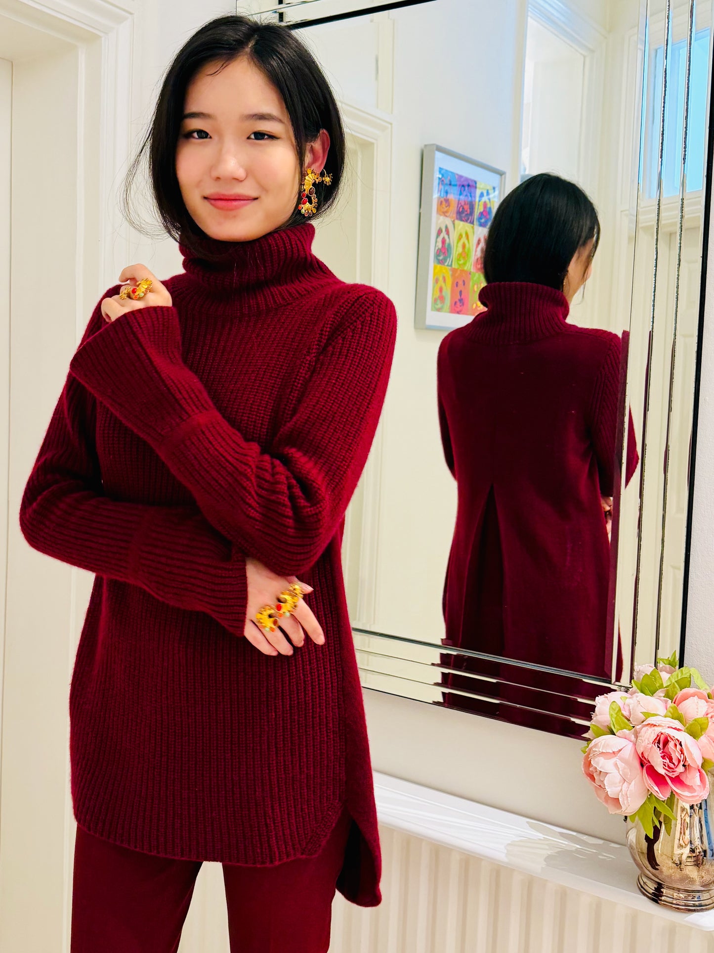 CASHMERE RELAX POLO-NECK