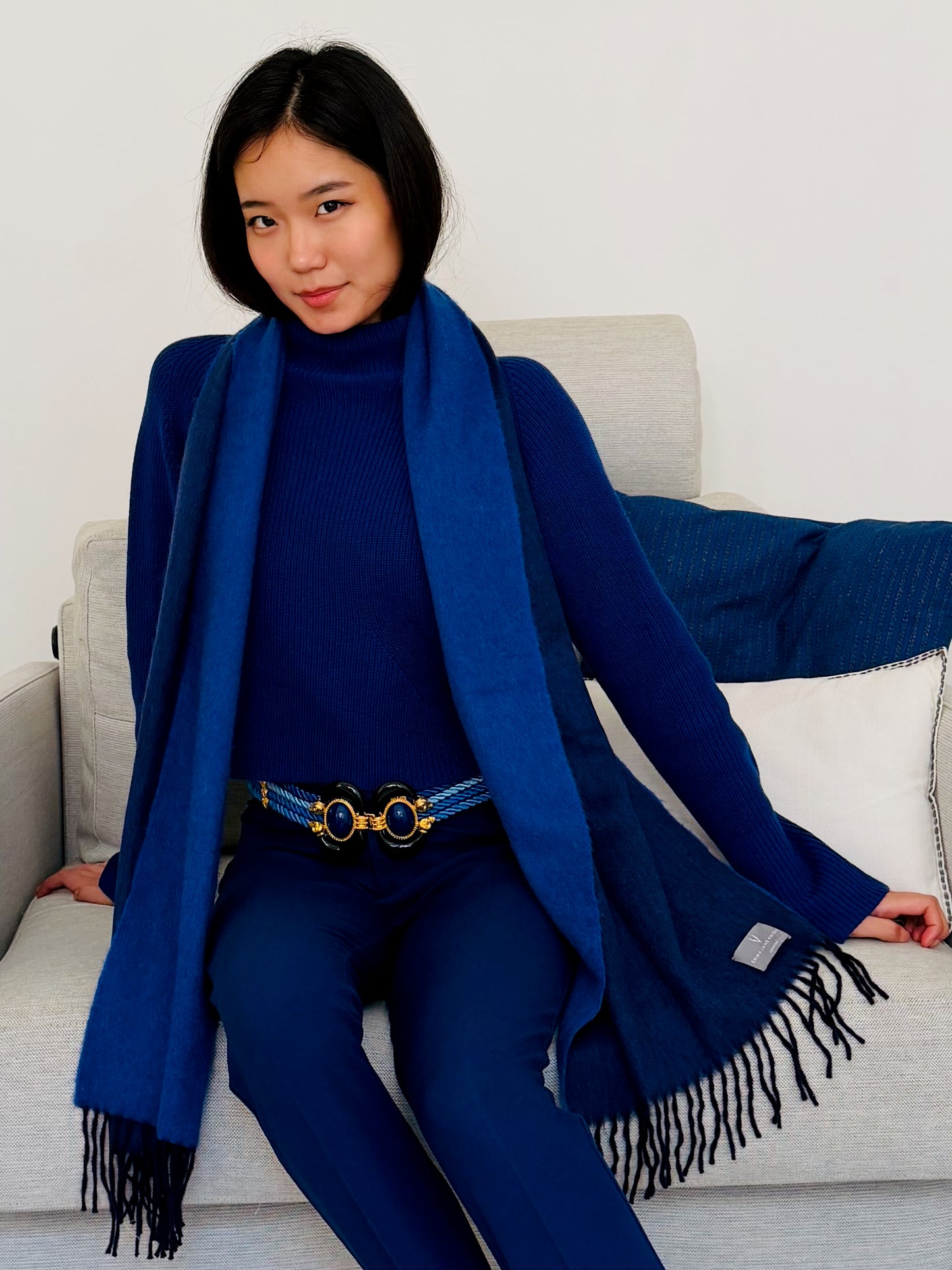 Cashmere Funnel Neck Sweater