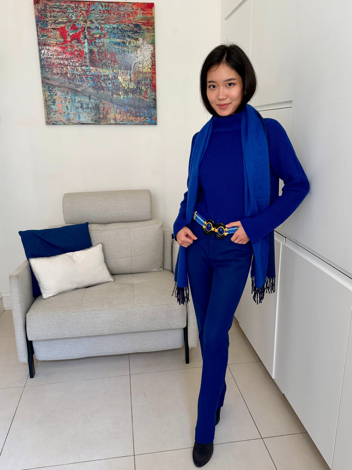 CASHMERE FUNNEL NECK SWEATER