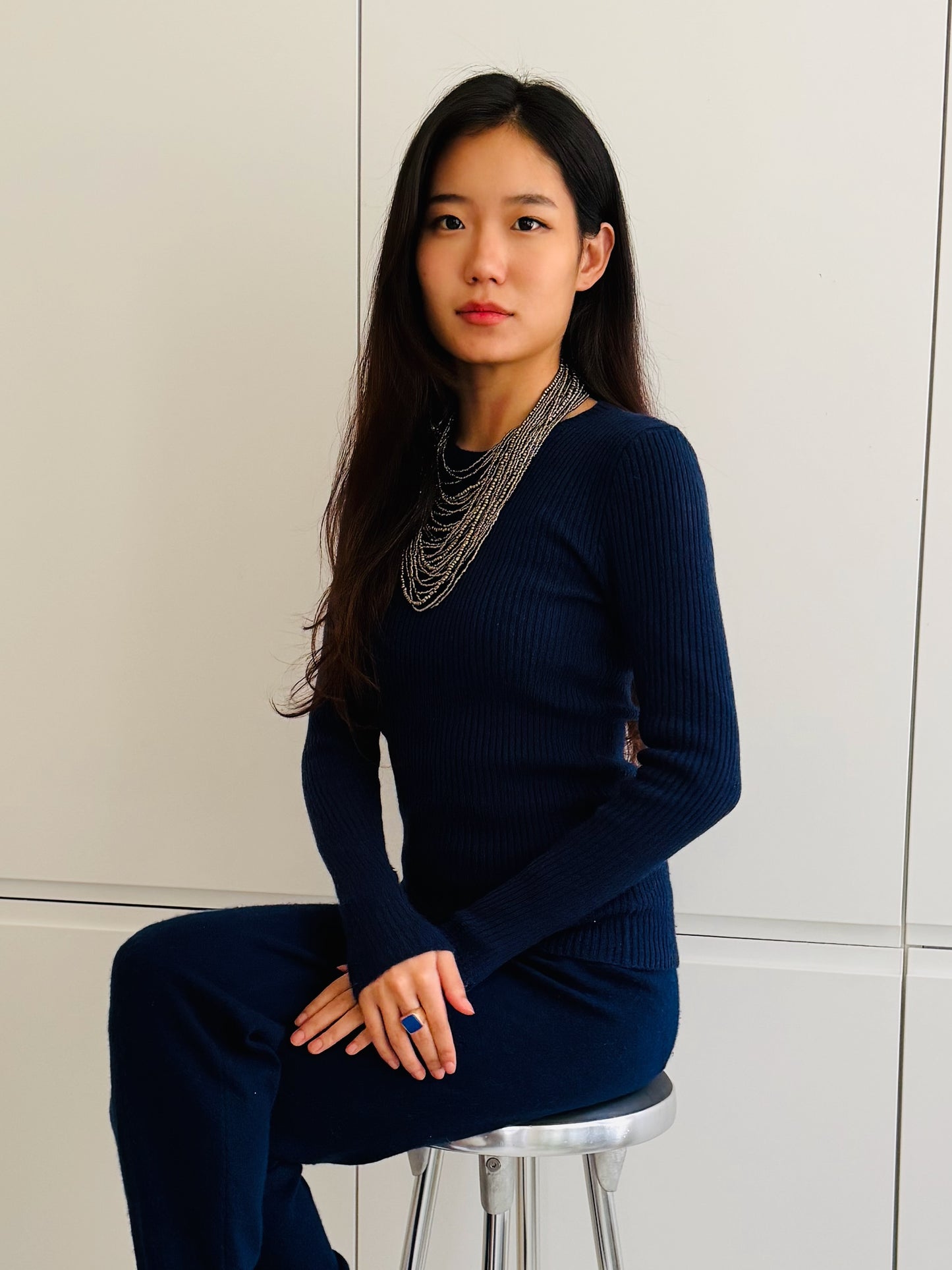 CASHMERE RIB CREW-NECK SWEATER