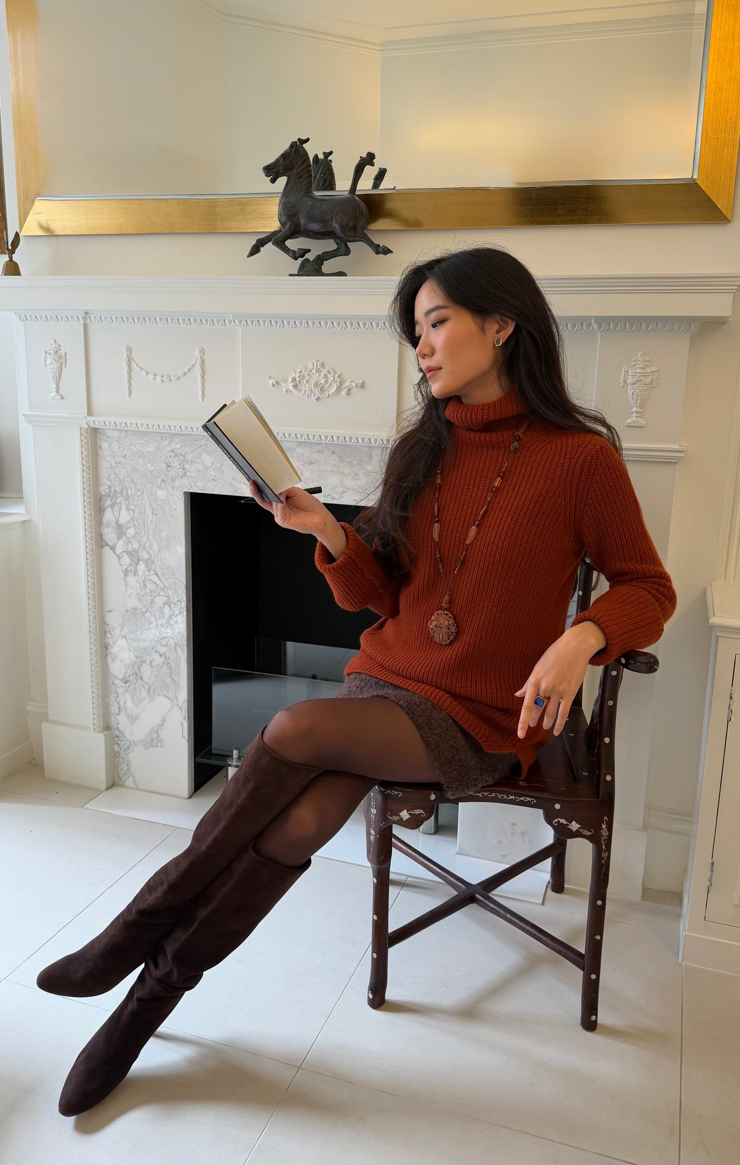 CASHMERE RELAX POLO-NECK