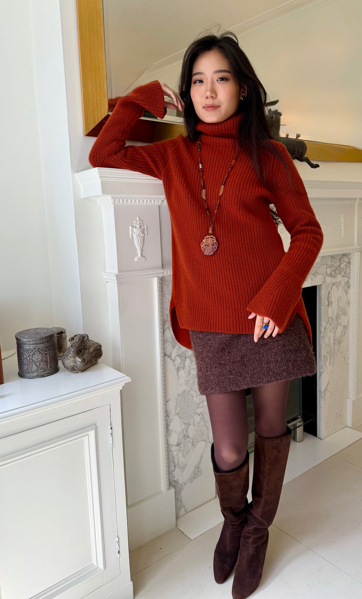 CASHMERE RELAX POLO-NECK