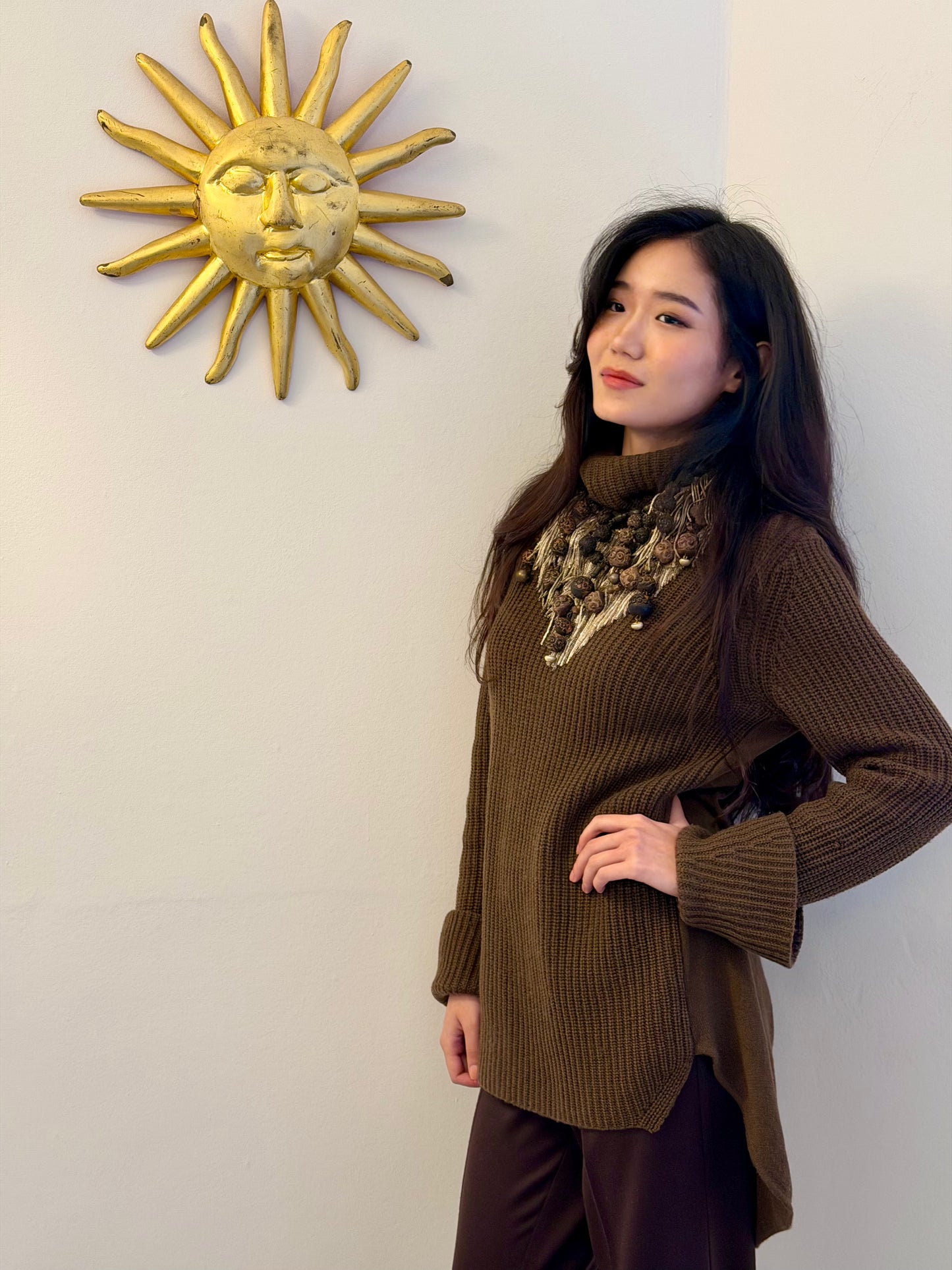 CASHMERE RELAX POLO-NECK