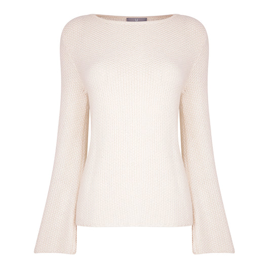 CASHMERE BOAT-NECK SWEATER