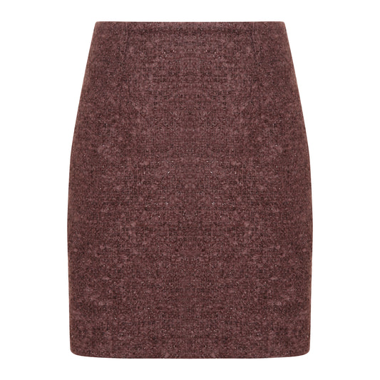 PENCIL MOHAIR & WOOL SKIRT