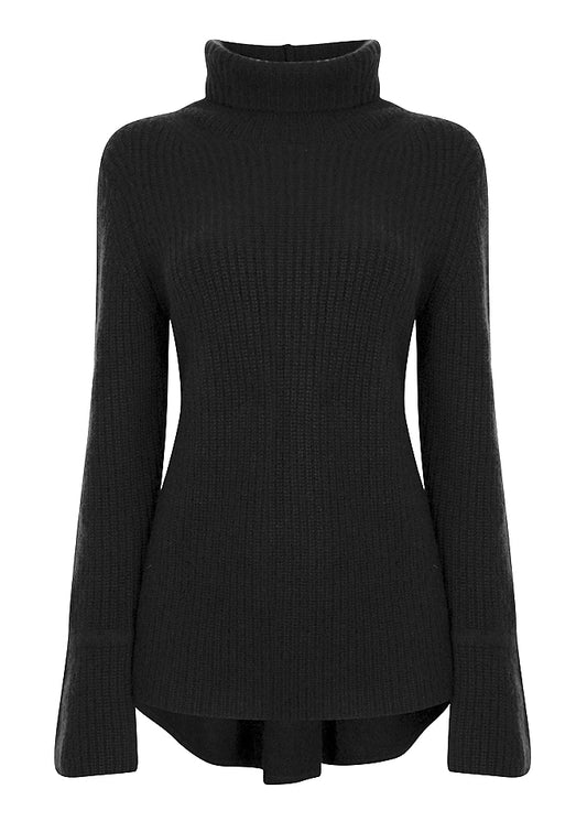 RELAX CASHMERE POLO-NECK