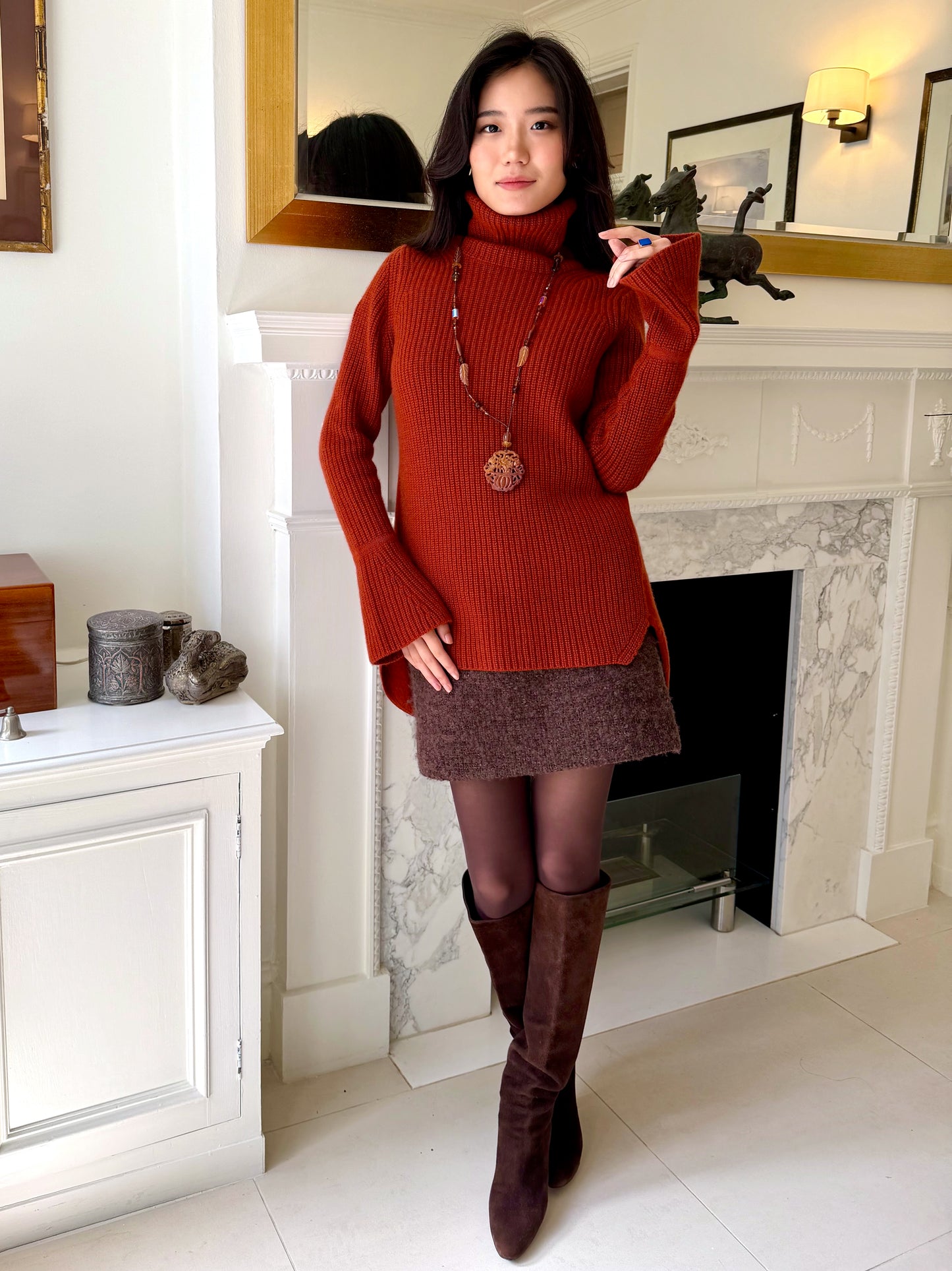 Cashmere Relax Polo Neck