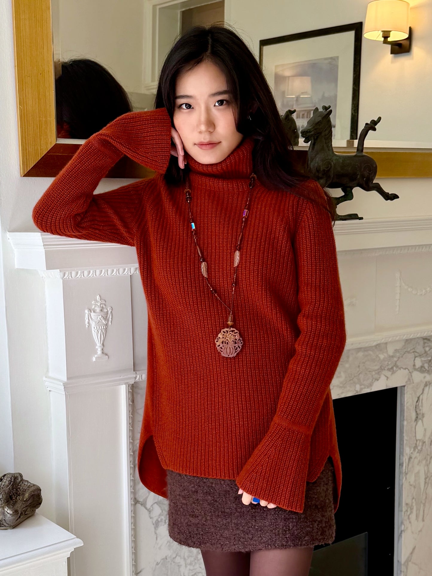 Cashmere Relax Polo Neck