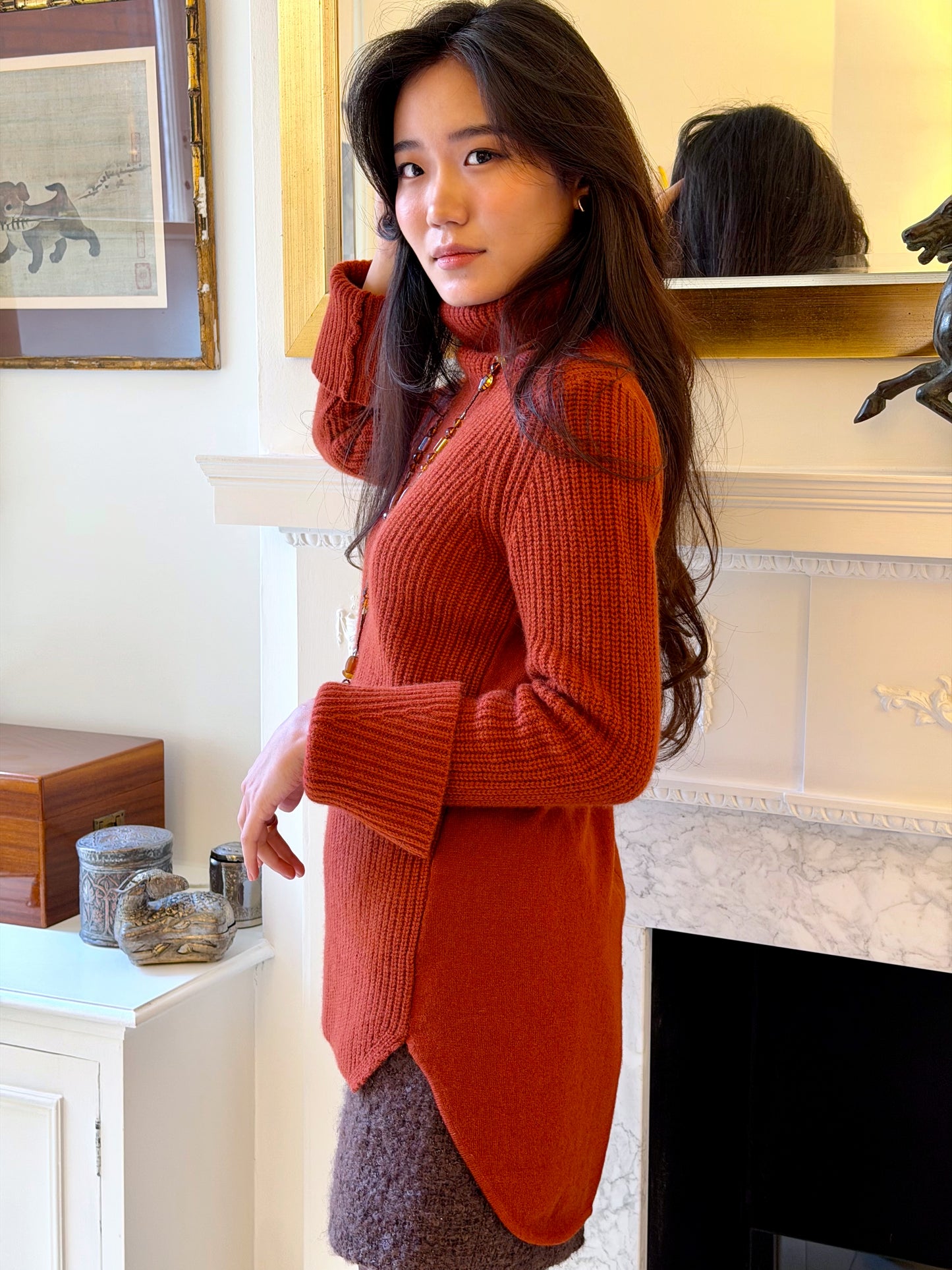 Cashmere Relax Polo Neck